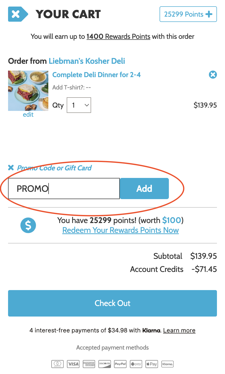 How do I apply my promo code or gift card to my order? – Goldbelly Support